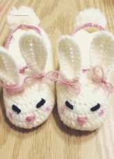 Rabbit baby Booties