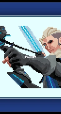 Cross Stitch Quest - Valorant - Sova - free