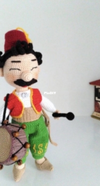 Amigurumi tayfasi - Fazilet Yener - Drummer Uncle Hüseyin - Davulcu Hüseyin Emmi- Turkish