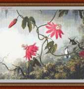 Classic Cross Stitch BI 108 Red Flowers