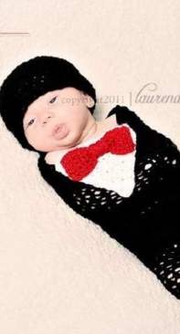 RAKJpatterns - Kristi Simpson - Tuxedo Set Crochet Pattern- English