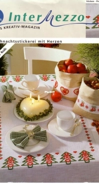 Anchor Intermezzo - Weihnachtsstickerei mit Herzen / Christmas Embroidery with Hearts