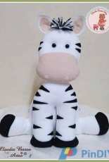 Claudia Baron Artes Zebra Felt Pattern