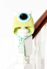 Hopeful Honey -Olivia Kent -Monsters Inc. Mike Wazowski Inspired Baby Hat - Free