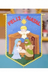 Escola De Feltro - Flamula Feliz Natal - Felt pattern