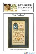 Little House Needleworks LHN 153 - Four Freedoms