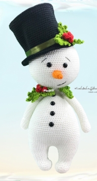Kuschelschnuffelbande - Martina Noll - Snowman Gordy - Schneemann Gordy - German
