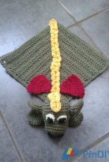 Lallys Crafty Crochet - Laura Tegg - Idris the Dragon Lovey
