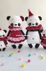 GurumiLand - Nadya Pavlova - Panda family  - English