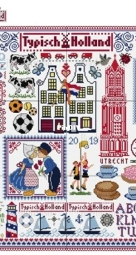 SAL Typisch Holland by Loes de Kleuver from Borduurblad XSD