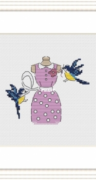 Mr.Stitch & Mrs.Needle - Birds - Needleworkers August