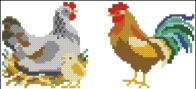 Spring Chickens by Cheryl McKinnon from Cross Stitcher 420 PCS + XSD
