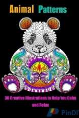 Animal Patterns Adult Coloring Book by Carrie Monroe