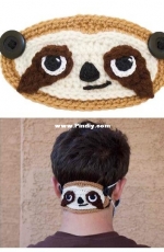 Bri Abby Handmade - Joni Memmott - Sloth Mask Mates Ear Saver - Free