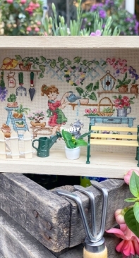 Les Brodeuses Parisiennes - Jardin de Bataguelle - La vitrine Mon petit jardin