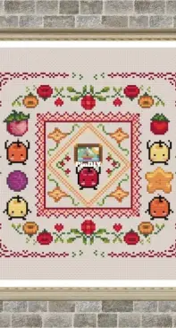 Stardew Valley - Summer Junimo Sampler by A Stitch To The Past
