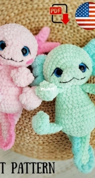Chirka Toys - Ekaterina Chirkova - Axolotl - English and German