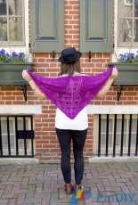 Made in America Yarns-Here & There Shawl by Jenny Bruce-Free
