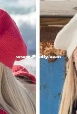 Dale Gull 380-04 Birkin beret hvit & rød by Trine Lise Høyseth – Norwegian – free