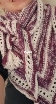 HELLO!shawl by Jenni O-Free