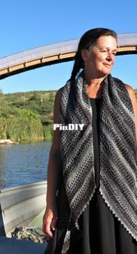 Arched Bridge Scarf by Martha Wissing