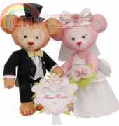 Paper Craft-Wedding Bears /Free Pattern