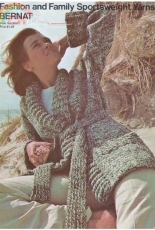 Bernat-Book N°214-Fashion and Family Sportsweight Yarns-1974