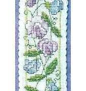 Textile Heritage - Sweet Peas Bookmark
