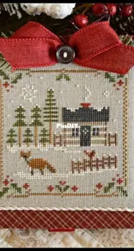little house needleworks -login cabin - 3- fox