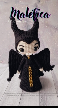 KR amigurumi - Karina Romero - Maléfica - Spanish