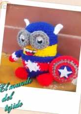 Mini minion capitan america