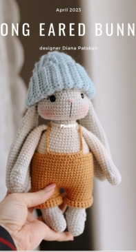 Long eared bunny by Diane patskun. English
