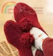Patons-Textured Slippers