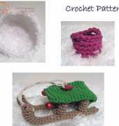 Ami Loves Gurumi - Karin Godinez - Snowball, basket and sledge - Free