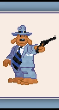 Cross Stitch Quest - Sams Gun - Sam and Max - Free