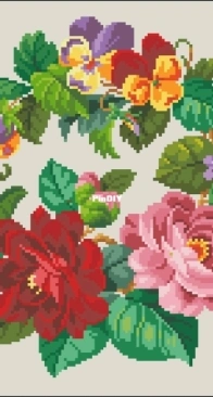 Berlin Work Flower Wreath  XSD+PCS