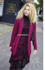 Lion Brand Yarns - Heather Lodinsky - L80113 - Cranford Cardigan - Free