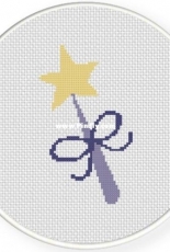 Daily Cross Stitch - Star Wand