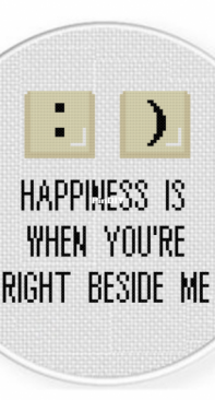 Daily Cross Stitch - Happiness