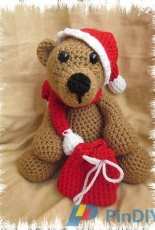 Melissas Crochet Patterns - Melissa Trenado - Sammy the Christmas Bear