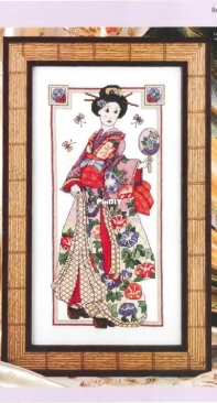 Beauty of the Orient - Beautiful Geisha by Lesley Teare from Cross Stitch Gold 72