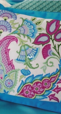 Floral Fantasia - Paisley Cushion By Sue Page from Cross Stitch Gold 70 XSD