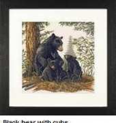Lanarte 35094 Black bear with cubs XSD
