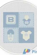 Daily Cross Stitch - Baby Boy Quilt