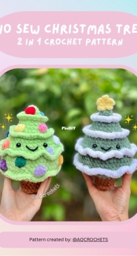 AQcrochets - Ashley Lee - No Sew Christmas Tree