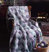 Leisure Arts Library 800437 Checkerboard Afghan by Anne Halliday - Free
