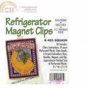 k405 Vegetable Refrig Magnet Clip Squash Maryanne Moreck
