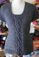 Cable Twist Pullover by Wee Sandy