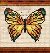 Megat Cross Stitch 830 - Gold Butterfly