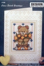 Design Works 709 - Tulip Teddy Card